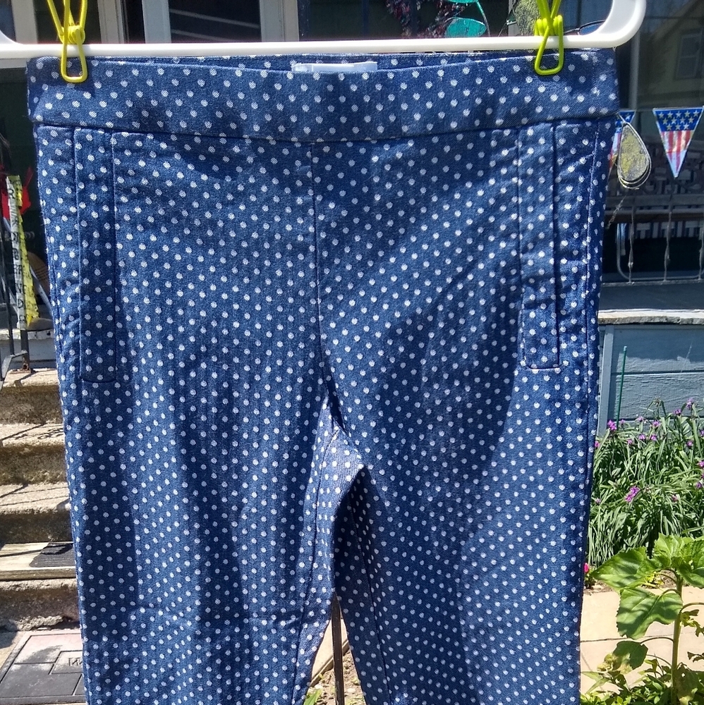 Ladies Elle pull on polka dot capri pants